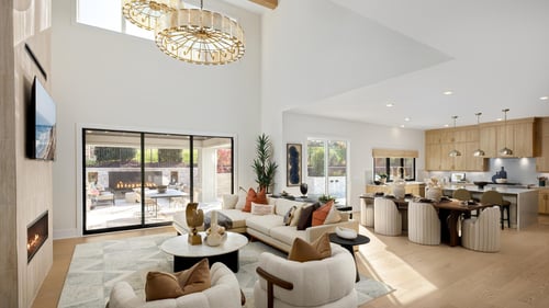 Luxurious two-story great rooms