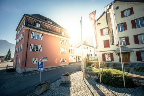 Rathaus Seitenansicht Haupteingang