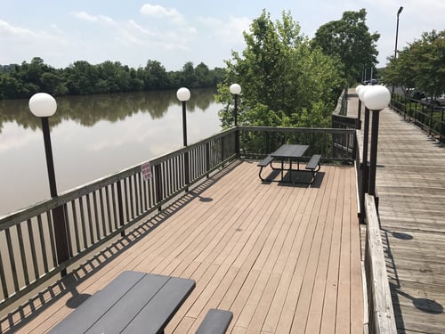Hotel Deck Along the Dan River