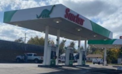 Sinclair Gas Station Fueling Island