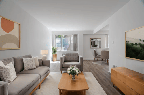 Living room at 161 St. George in Toronto, CA