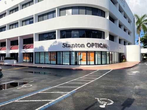 Storefront at Stanton Optical store in Boca Raton, FL 33434