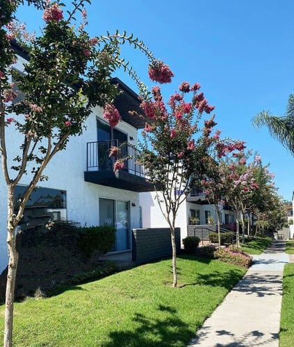 Property Building at Latitude Apartments at Mission Valley, San Diego, CA