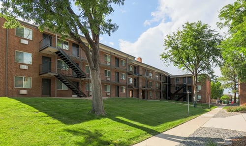 Property Outdoors at The Wesley Apartments in Denver, CO 80222