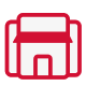 Small red store icon