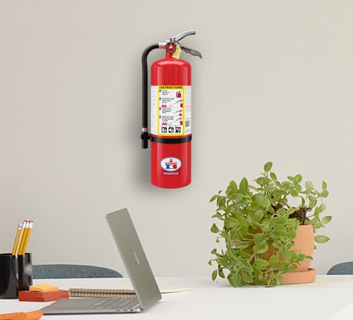 Badger Fire Extinguisher mounted on the wall