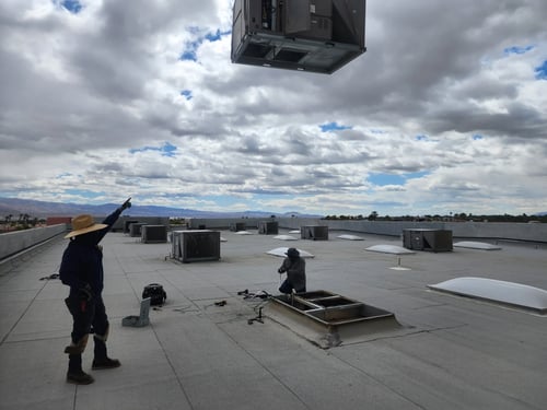 Installing new packaged HVAC units