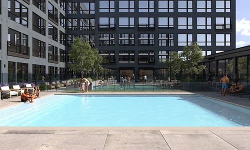 Swimming pool at Anthem at Square 10 in New Haven, CT, 06511