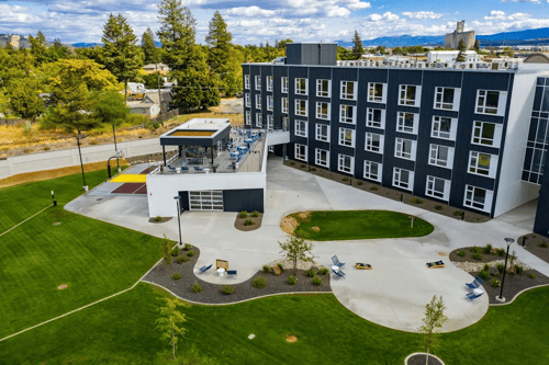 Ironside Apartments in Spokane WA Courtyard