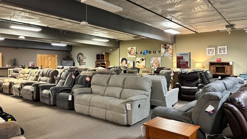 Rhinelander Slumberland Furniture reclining sofas