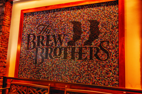 Brew Brothers Bottle Cap Wall