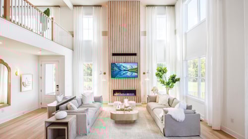 Stunning two-story great rooms offer endless natural light