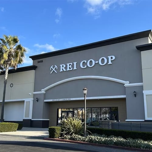 The front of the REI store in Carlsbad, California