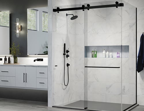 Shower enclosure at J & A Glass.