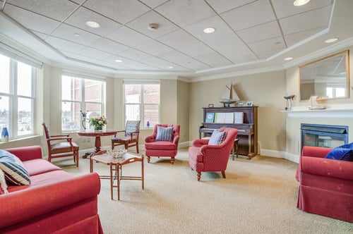 Academy Point at Mystic living room