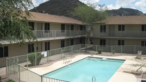 Apartment Complex with Pool at Windrose Villas Apartments, Phoenix, AZ