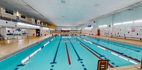 The main swimming pool at The Dolphin