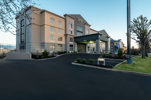 Exterior view of hotel in the day