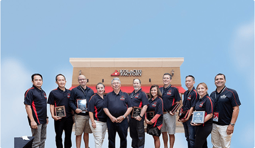 Group of people smiling