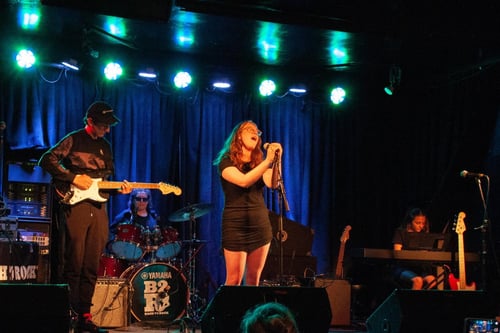 Student Bands on Stage Performing