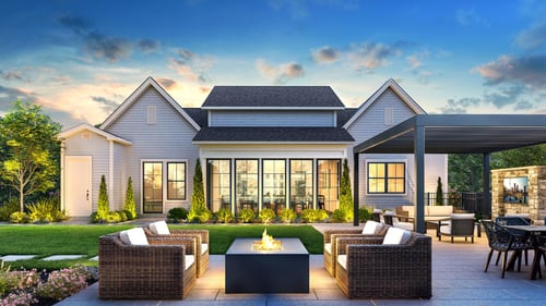 Gather with friends and neighbors at the fire pit