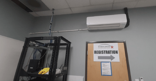 Ductless AC installation