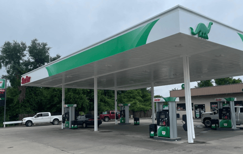 Sinclair Gas Station Fueling Island