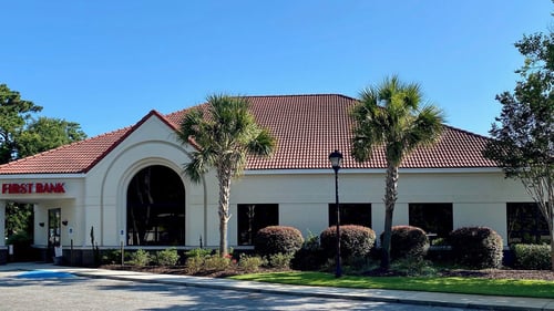 First Bank Wilmington Landfall branch exterior.