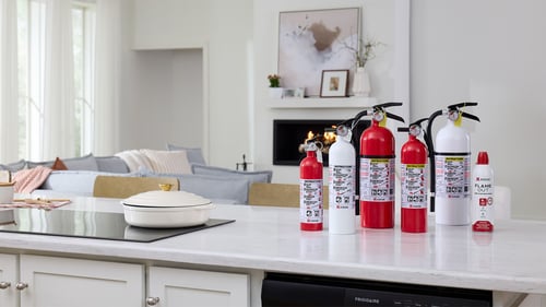 Range of Kidde fire extinguishers