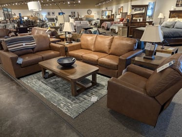 Amery Slumberland Furniture leather living room set