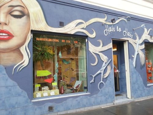 Friseursalon Hair to Hair - Alexandra Salomon in Wien Außenansicht