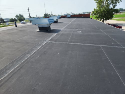 Photo of a roof completed by Moss Roofing