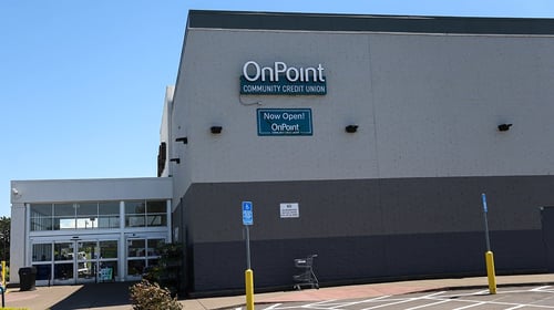Exterior view of the Corvallis OnPoint Community Union Branch, located inside Fred Meyer.