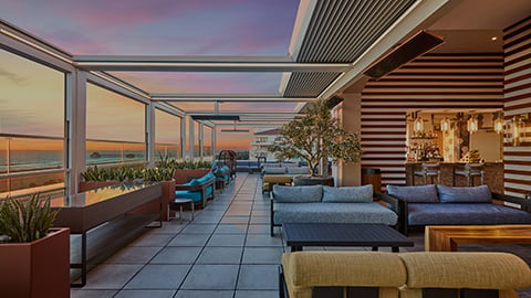 Offshore 9 Rooftop Lounge Sunset View