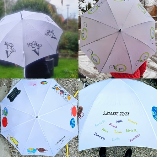 Regenschirm nach Wunsch bedruckt