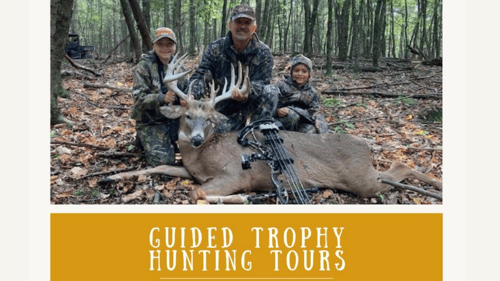 Family on guided deer hunt