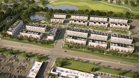 New 2-level condos and 4-level townhomes in Ashburn Virginia