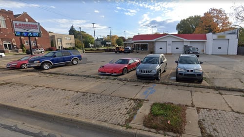 Cars in the Parking lot of Lansing Car Care Center