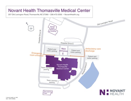 Campus map for Thomasville Medical Center