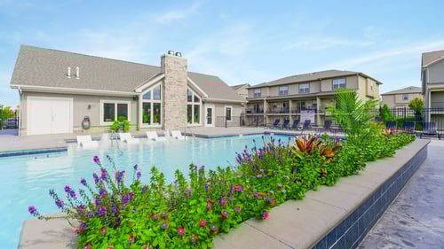 Poolside Green Space at Prairie Pines Townhomes, Shawnee, KS, 66226