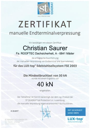 ROOFTEC Dachsicherheit GmbH in Mäder