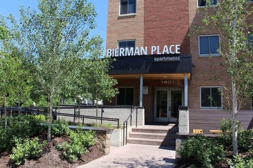 Main Entrance at Bierman Place in Minneapolis, MN
