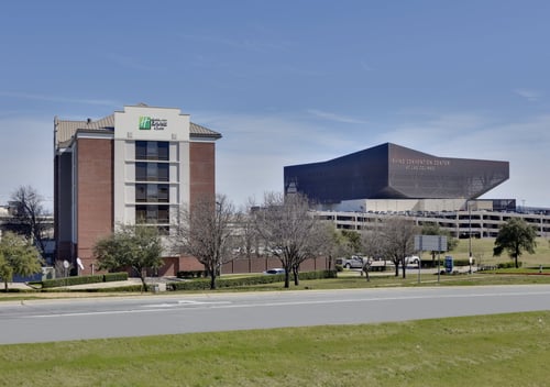 Las Colinas hotel is located next door to Irving Convention Center