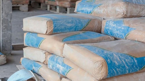 bags of concrete