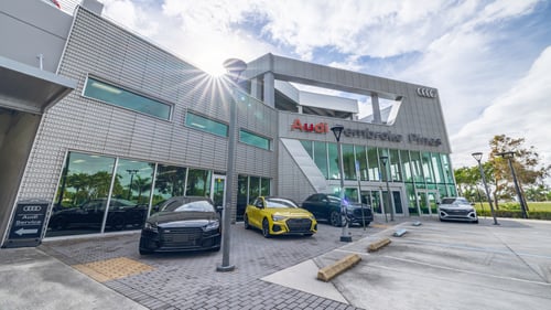 Exterior photo of Audi Pembroke Pines dealership and service