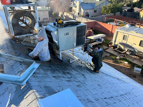 Replacing a packaged AC unit