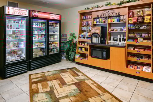 Find quick and easy breakfast in our Candlewood Cupboard.