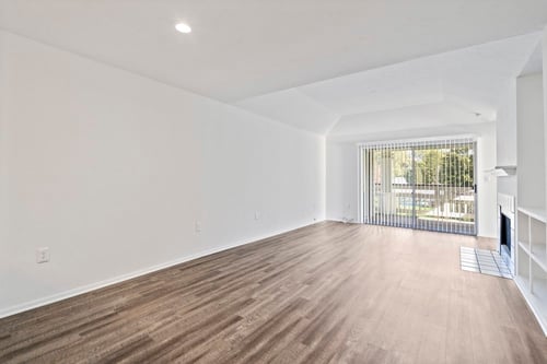 Empty room with private balcony