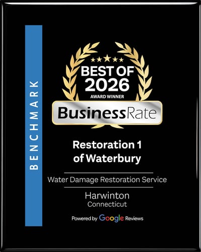 Photo of Best of 2026 Award Winner for Water Damage Restoration Service in Harwinton, CT:  Restoration 1 of Waterbury - Powered by Google Reviews and BusinessRate