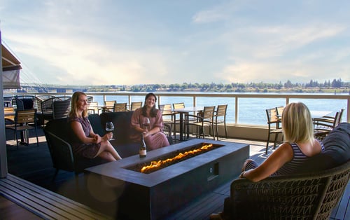 Enjoy Willamette Valley Vineyards at the Vancouver waterfront with gorgeous waterfront views from our balcony.